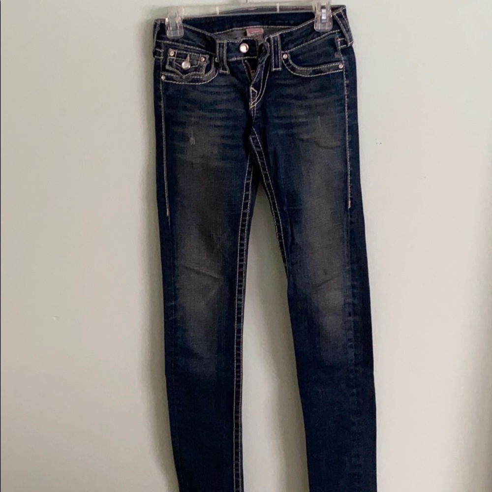True Religion Dark Wash Skinny Jeans
